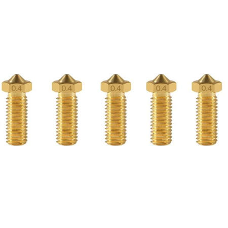 [해외]호환100% 5개/몫 FLSUN SR 3D 프린터 압출기 노즐 슈퍼 레이서 핫 엔드 부품 황동 1.75mm 소모품