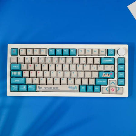 PBT 염료 서브 베드 키캡 키크론 K2 65% 앤 GH60 포커 가상 공주 OEM 프로필 123 키/세트
