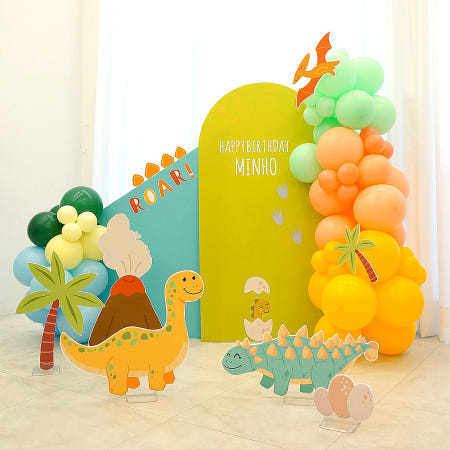 공룡 생일파티 풍선 판넬 장식 동탄 오산 수원 용인 출장 세팅