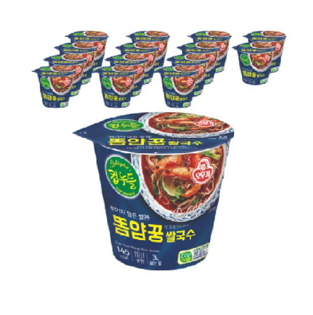 오뚜기 컵누들 톰얌꿍쌀국수 컵 44G 15입 (1박스)