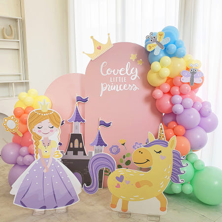 공주 생일파티 풍선 판넬 장식 동탄 오산 수원 용인 출장 세팅