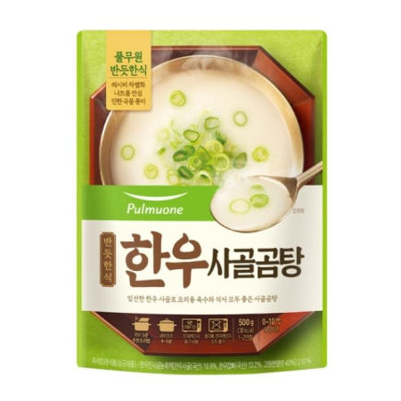 풀무원 [반듯한식] 한우 사골곰탕 자취 캠핑 혼밥 500g