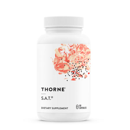 [해외]쏜리서치 SAT 60캡슐 1개, Thorne SAT 밀크시슬 밀크씨슬 Thornesat