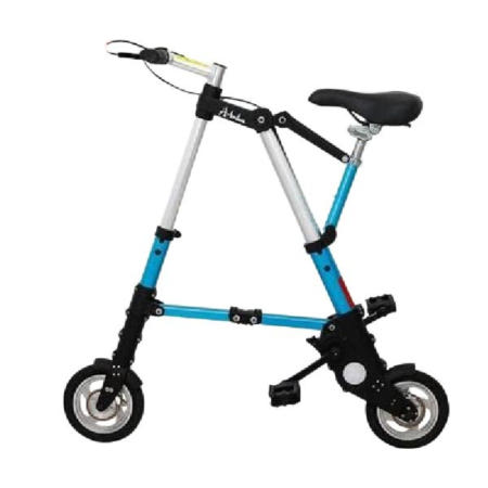 [김몽][해외]접이식자전거 전기자전거 미니벨로 성인용 티티카카 접이식 블루(8인치)