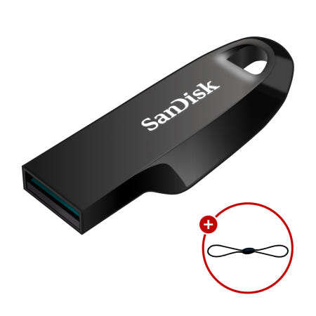 샌디스크 USB 메모리 Ultra Curve 3.2 CZ550 +고리줄 256GB