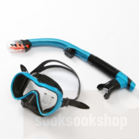 [sookshop협력사]아로마 물놀이 스노클링 세트 블루 바캉스 수영고글 잠수경 성인수경 바캉스용품