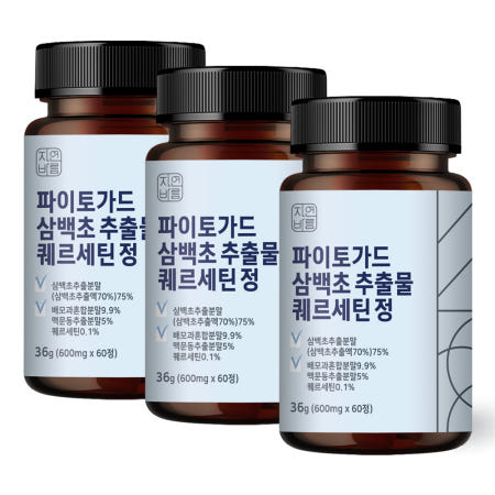 파이토 가드 삼백초추출물 퀘르세틴 효능 60정, 3개