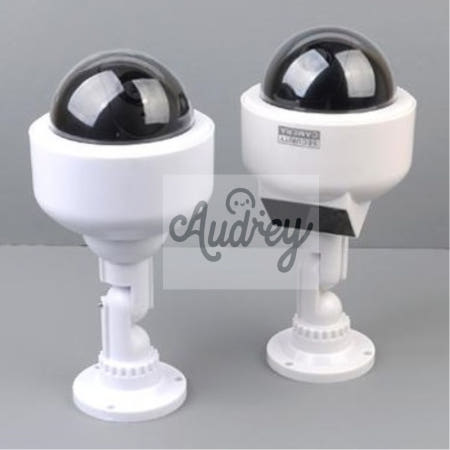 오드리샵 기둥형 원형 가짜CCTV 모형카메라 모형감시카메라