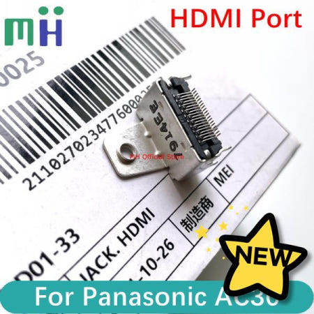 [해외]100%호환 HDMI 포트 잭 플러그 커넥터 소켓 비디오 출력 인터페이스 터미널 블록 AG-AC30 카메라 부품 파나소닉 호환 제품 호환 제품용 용
