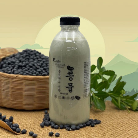 국산 서리태콩물 콩국물 순진 진한 콩국수 콩물 고소한, 1L, 2개