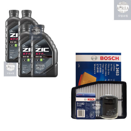 YF 소나타 더브릴리언트 2.0 LPI 지크 X7 LS 5W30 4L 엔진오일 필터 세트