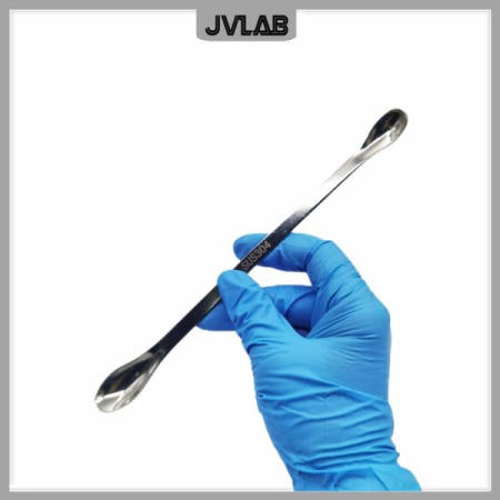 스테인리스강 약물 스푼, 더블 헤드, 뒤집개 무게 200mm, 실험실 약국, 약 복용 도구, 20cm, 10 / PK