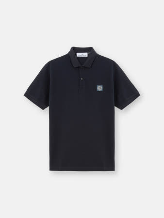 [해외]스톤 아일랜드 오가닉 코튼 피케 반팔 폴로 셔츠 811522R39A0020