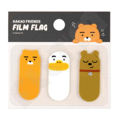 [필타임협력업체OEM]카카오 필름 플래그 라이언 약60매입 1P 페이지마커 인덱스스티커