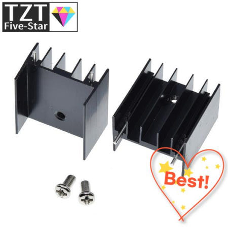 [해외]100% 호환 1pcs 방열판 25x24x16mm 라디에이터 냉각기 알루미늄 금속 슬롯 칩