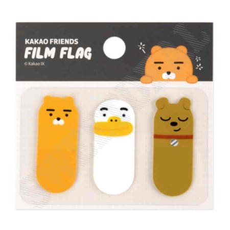 [스윗딜협력업체OEM]카카오 필름 플래그 라이언 18x43 약60매입 박스 (100개입) 독서용품 페이지스티커