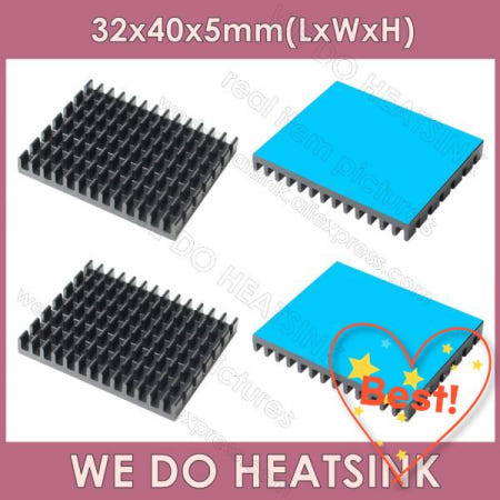 [해외]100% 호환 우리는 CPU ic를 위해 냉각하는 방열판 32405mm 검정 슬롯 양극산화처리 알루미늄