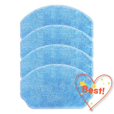 100% 호환 Conga 999 로봇 진공 청소기 용 cecotec과 호환되는  패드 세트에는 4 개의 고효율 마이크로 화이버 천이 포함되어 있습니다.