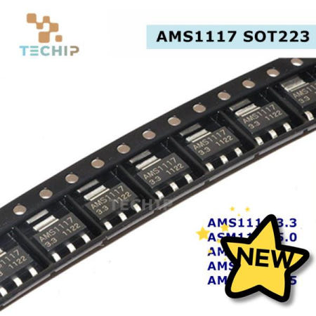 [해외]100% 호환 50pcs AMS1117 3V3 SOT223 전압 조정기