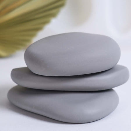 [해외]3구멍 조약돌 실리콘 양초 금형 DIY 아로마 비누 석고 수지 초콜릿 베이킹 홈 공예 장식 만들기