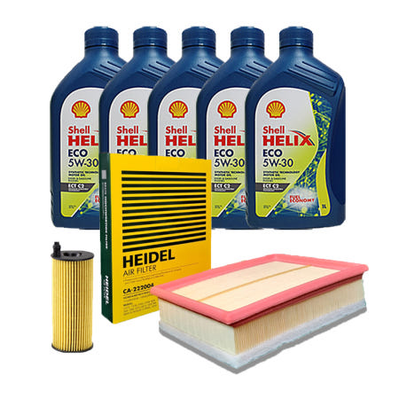 폭스바겐 티구안 2.0TDI CBA ECO 엔진오일 (5W30 5L + HEIDEL 필터세트)