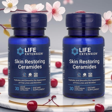 [해외]라이프익스텐션 세라티크 스킨 리스토어링 세라마이드 베지캡슐 30정 X 2개