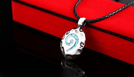 [중국협력사][해외]하스스톤 상징 스틸 목걸이 악세사리 남녀공용 굿즈