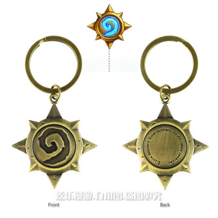 [중국협력사][해외]하스스톤 상징 엠블렘 키링 열쇠고리 키체인 남녀공용 굿즈