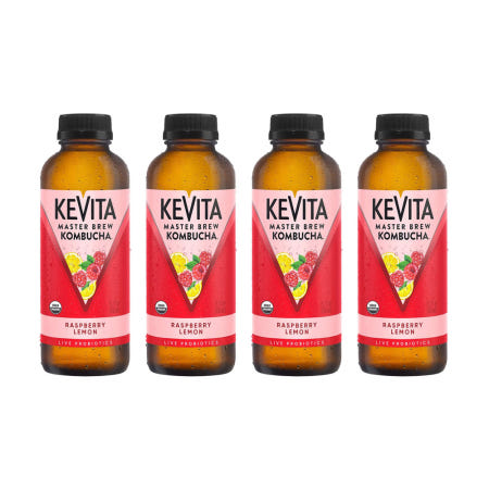 [해외]KeVita 케비타 마스터브루 콤부차 라즈베리 레몬 450ml 4개