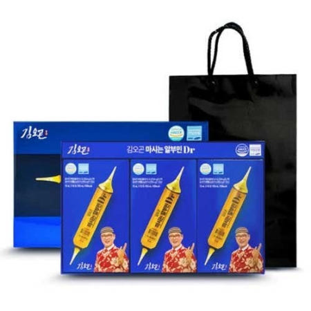 리뉴얼 신제품 30포 김오곤 알부민 DR 마시는 액상 스틱형 피로 회복 녹용 난백 비타민