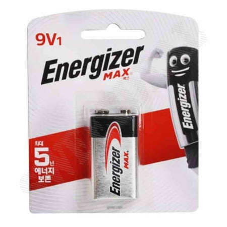 [스윗딜협력업체OEM]에너자이저 9볼트 건전지 맥스 9V 갑 (12개입) 사각배터리 도어락방전