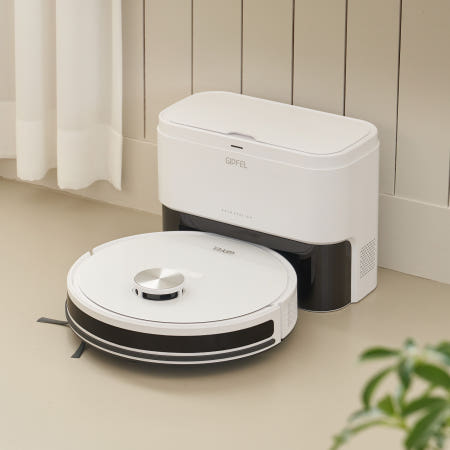 [기펠] AI dToF 센서 스테이션 로봇 청소기 GFR-5000W-S
