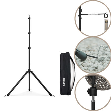 크레모아 퀵 삼각대 랜턴 걸이 스탠드 거치대 높이조절 멀티 3단