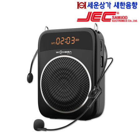 SM-315B 삼주 소형 기가폰 외처바 15W, 유선 헤드셋형,블루투스,USB,TF,녹음