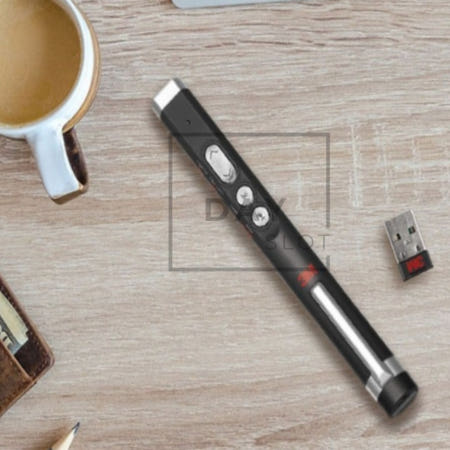 [트렌디프레소협력사]데이슬롯 3M 프리젠터 JC-2700G 그린레이저포인터 PPT리모컨 무선프리젠터