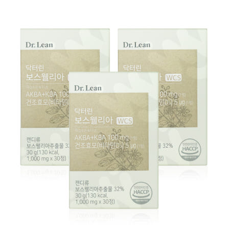 닥터린 보스웰리아 1000mg, WY, 30정, 3개