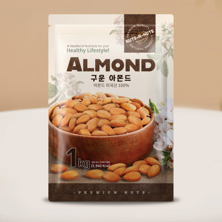 너츠앤너츠 미국산 구운아몬드 1kg 논파렐 엑스트라 NO1