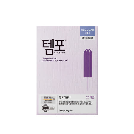 당일출고 동아제약 오리지널 템포 체내형 생리대 레귤러, 20개입, 1팩