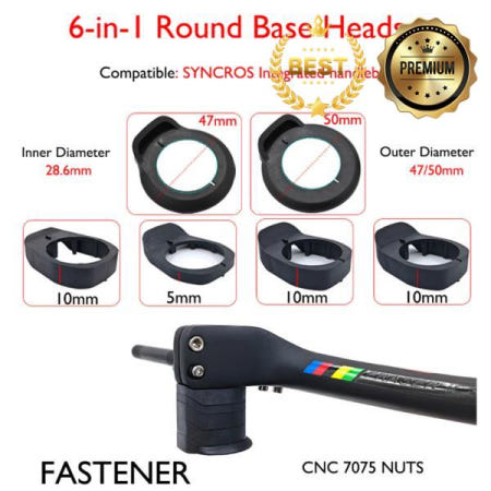 17 ° SYNCROS 통합 핸들 XC MTB 28.6mm T800 탄소 섬유 캐주얼 라이더의 요구 사항 충족 자전거 개스킷 보내기