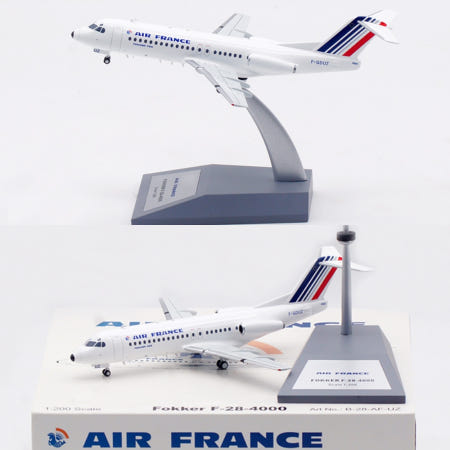 [해외]B-Models 에어프랑스 포커 F-28-4000 비행기 모형 다이캐스트 1:200
