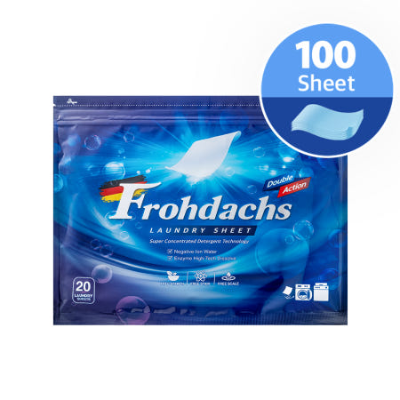 프로닥스 고농축 세탁세제 시트세제 100매(20매x5팩) /드럼세탁기 통돌이 공용 종이세제