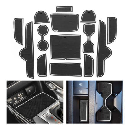 Kia K3 FORTE Cerato 2021-2023 GT 자동차 게이트 슬롯 컵 매트 미끄럼 방지 도어 그루브 패드 인테리어 액세서리