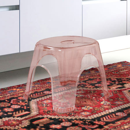 [F.S 협력사]플라스틱목욕탕의자 투명욕실의자 미니 미끄럼방지 샤워실스툴 대