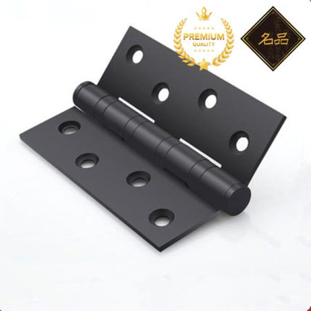 스테인리스 스틸 플랫 오픈 두꺼운 목재 문짝 접이식 욕실 연꽃 잎 검은 경첩 창고 2 개-304 4 인치