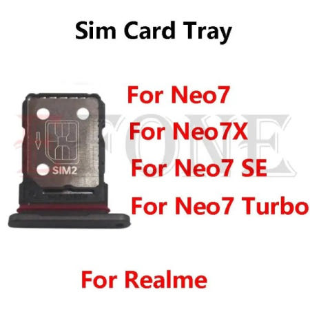 [해외]Oppo Realme Neo7 SE 터보 SIM 카드 트레이 슬롯 홀더 어댑터 소켓 수리 부품 용 10PCS