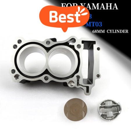 100% 호환 오토바이 실린더 피스톤 링 키트 가스켓 헤드베이스 YAMAHA YZFR3 2017 yzf r3 2020 MT 03 cyclinder block accesorios
