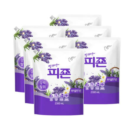 피죤 강력탈취 섬유유연제 바이올렛가든 리필 2.3L x 6개