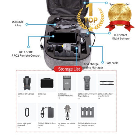 DJI Mavic 4Pro 하드 쉘 배낭 크리에이터 Changfei 버전에 적합 범용 독점 슬롯 휴대용