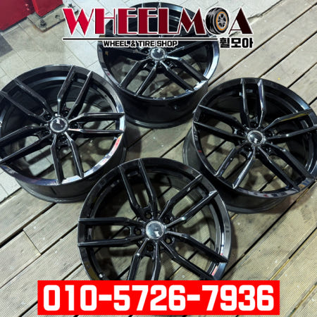 [중고]18인치 아비드 VFF105 유광블랙 휠1대분 [PCD112 / 5홀]