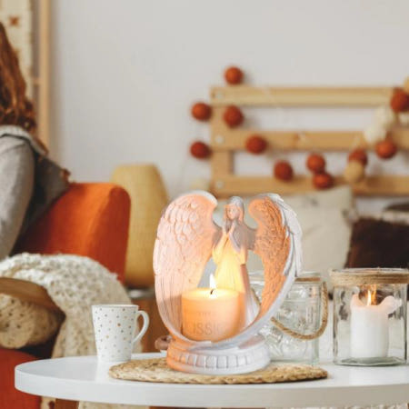 수지기도 천사 향 촛불 아로마 테라피 분위기 소품 웨딩 파티